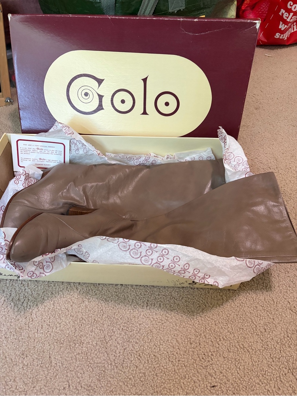 Golo Taupe Over-the-Knee Leather Boots